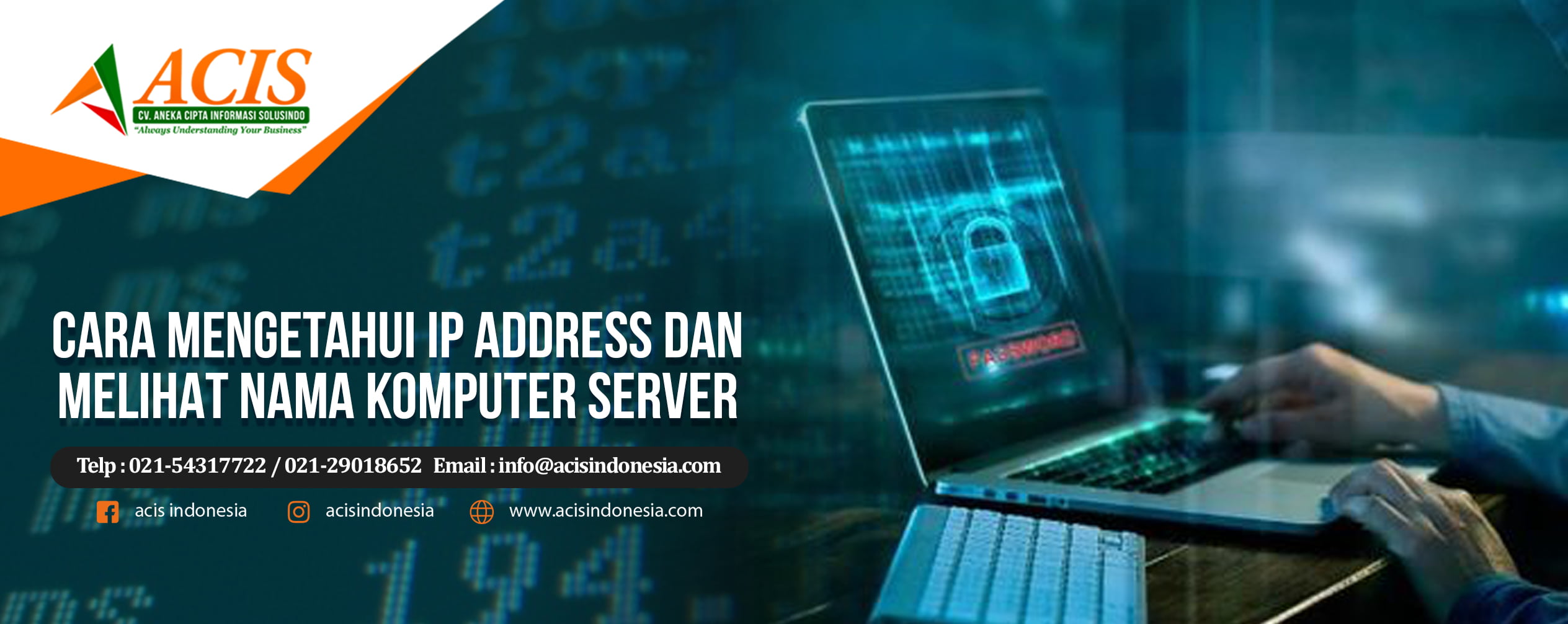 Cara Mengetahui IP Address dan Nama Komputer Server