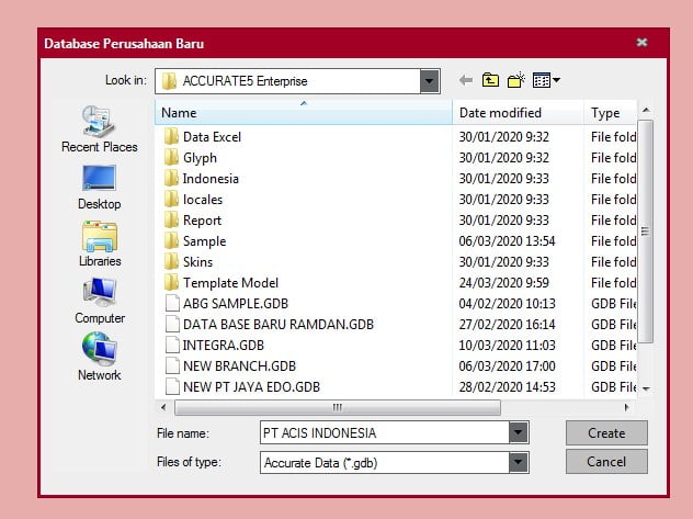 Setup db