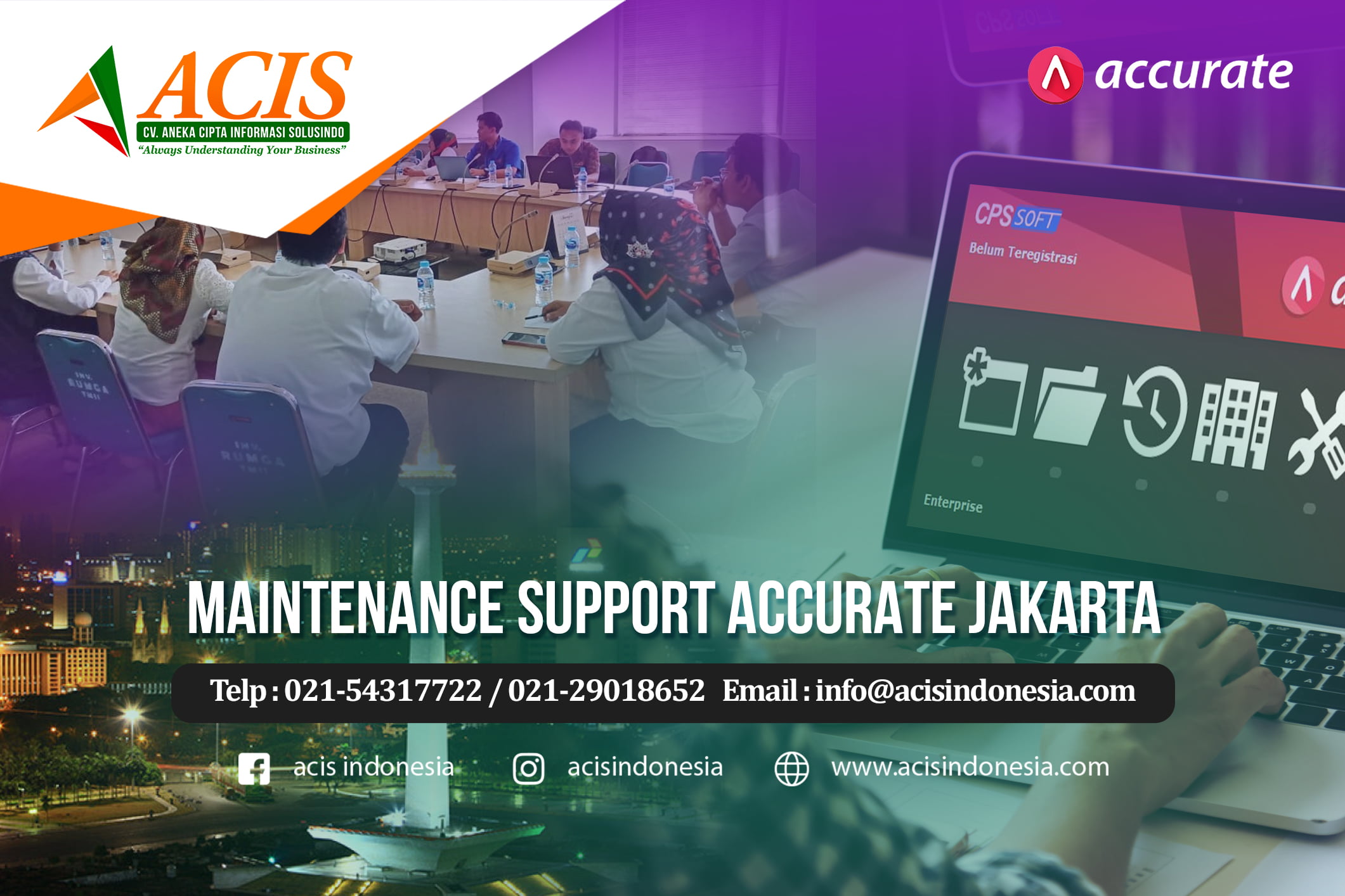 Maintenance Support Accurate Jakarta