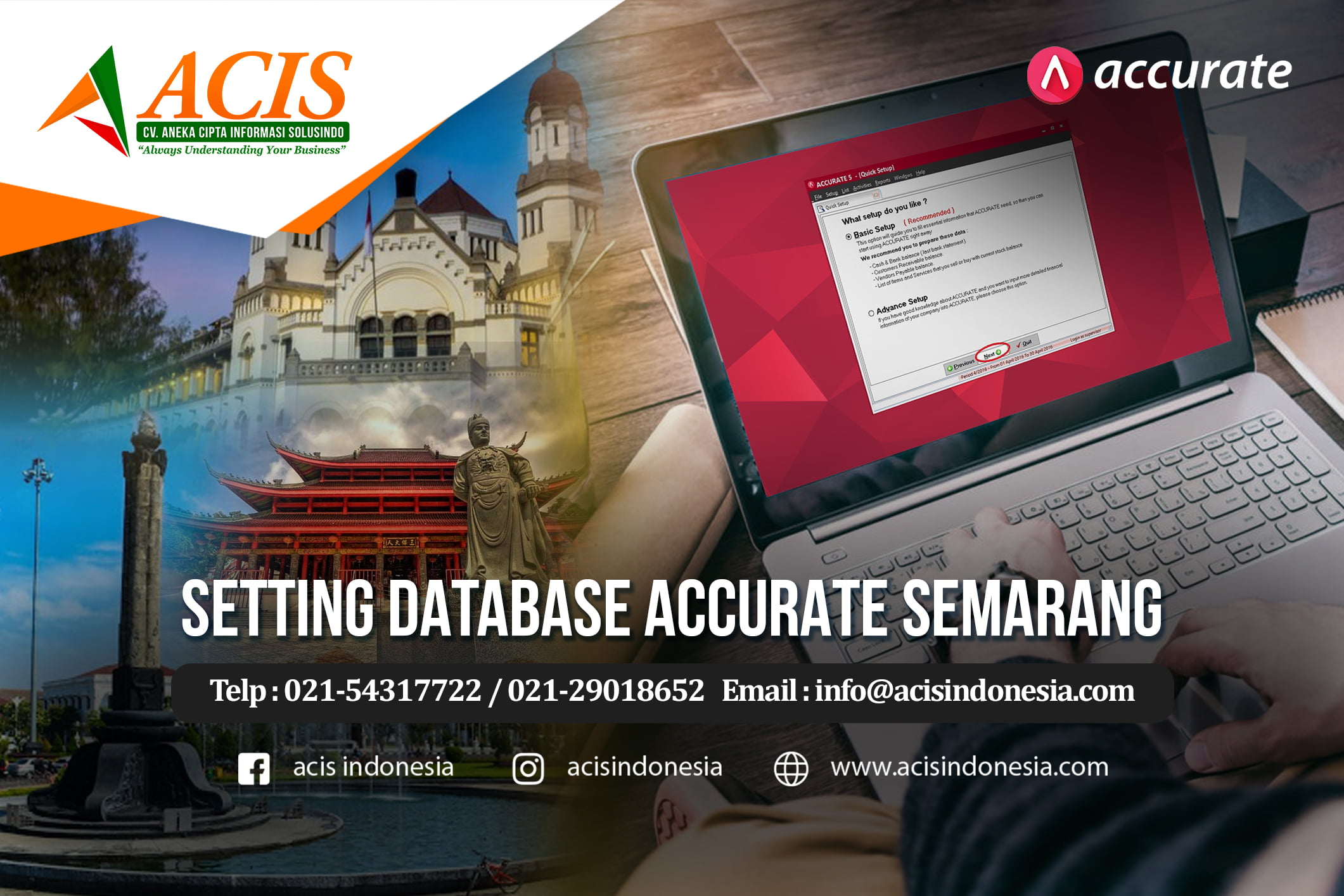 setting database accurate semarang