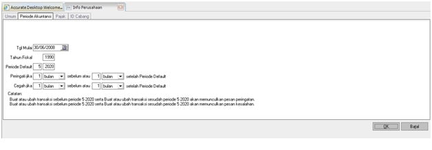 Cara Mengunci Periode Transaksi di Accurate