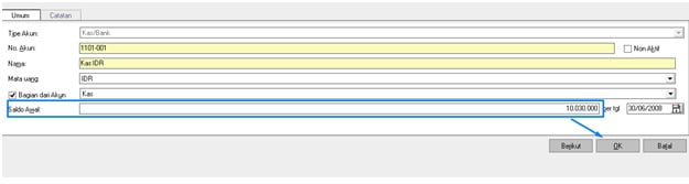 Cara input saldo awal di accurate