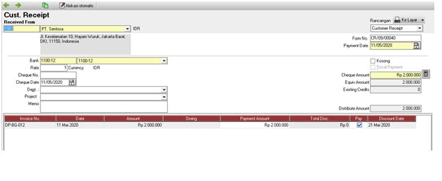 Cara Membuat Invoice DP