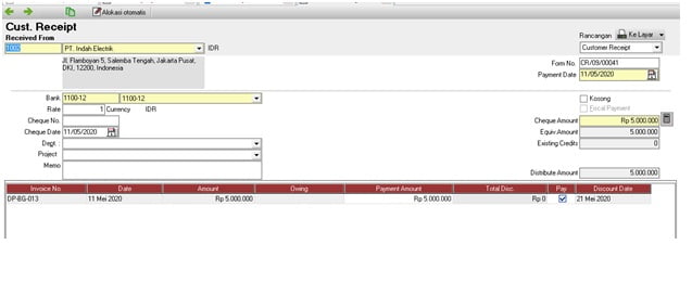 Cara Membuat Invoice DP