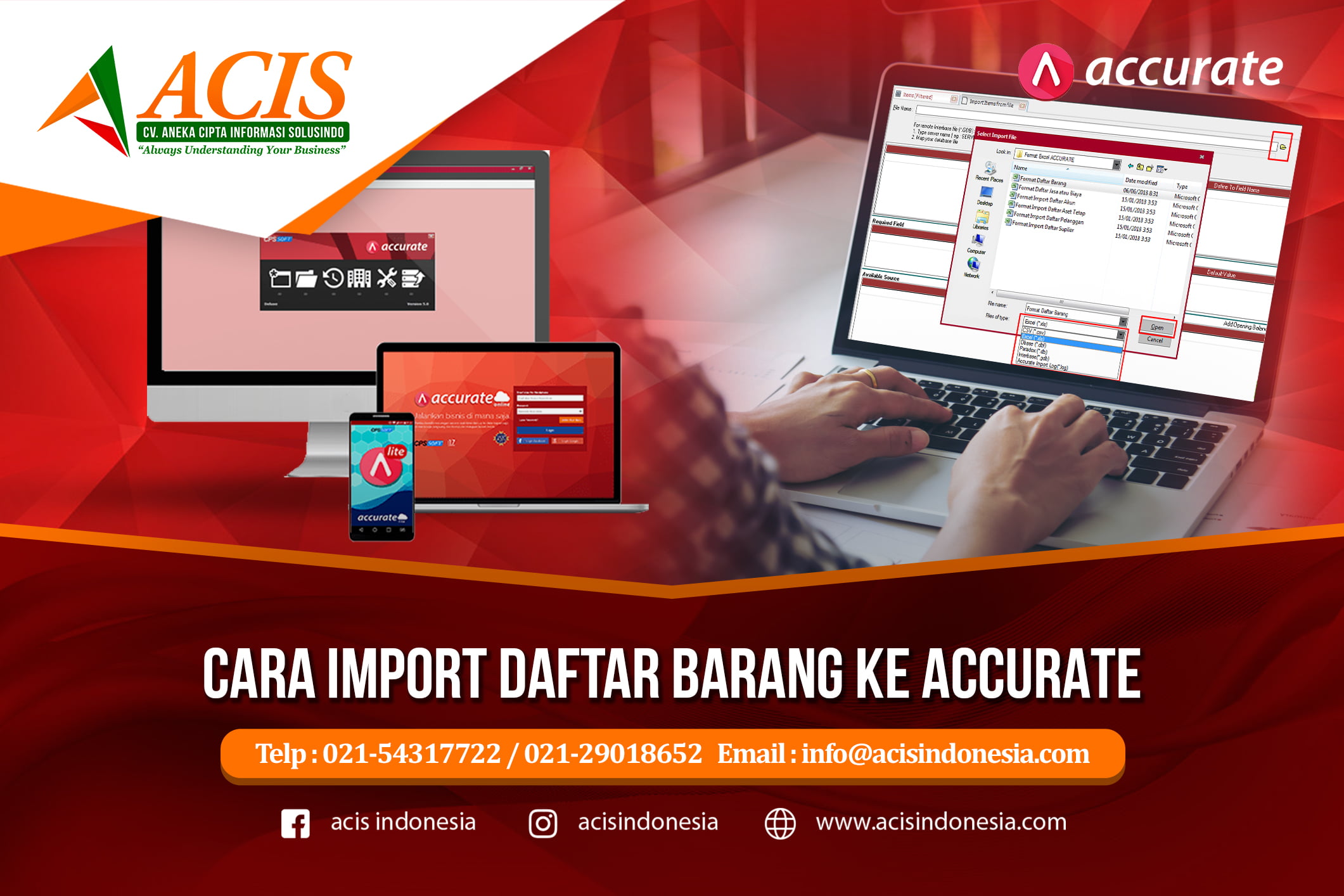 Cara Import  Daftar Barang  Ke Accurate Acis Indonesia
