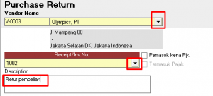 Cara input retur pembelian di accurate