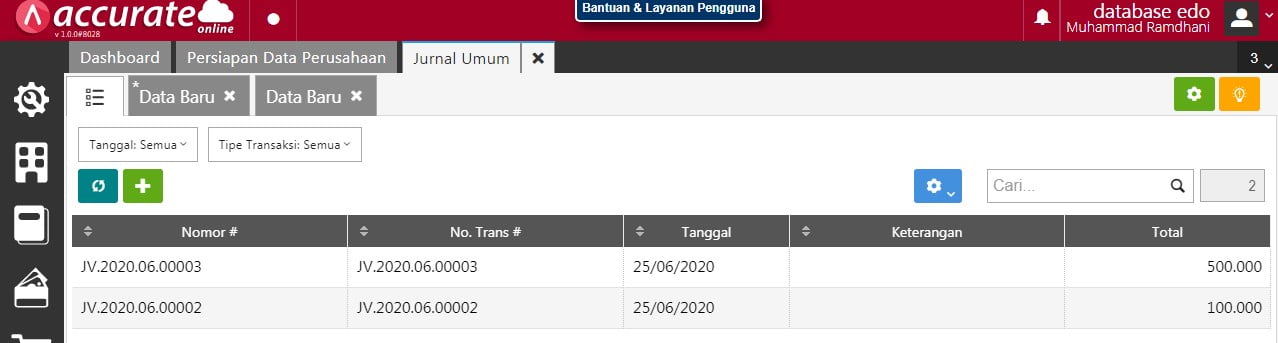 Cara Mengedit Dan Menghapus Transaksi Jurnal Umum Di Accurate Online