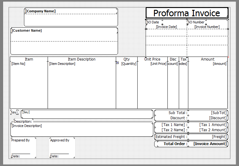 Como se hace una factura proforma