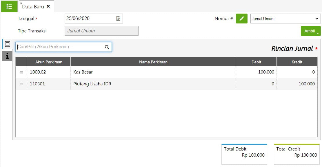 Cara Mengedit Dan Menghapus Transaksi Jurnal Umum Di Accurate Online
