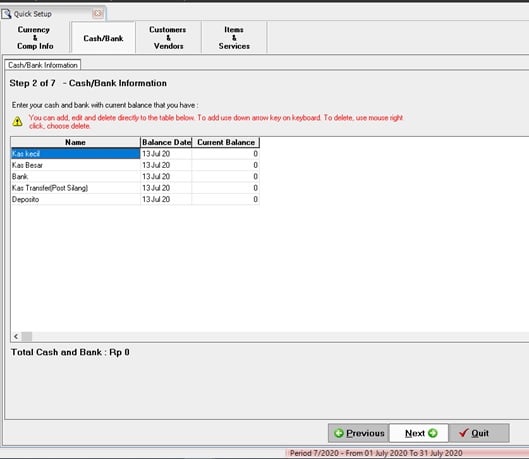 Cara Buat Database Accurate dengan Basic Setup