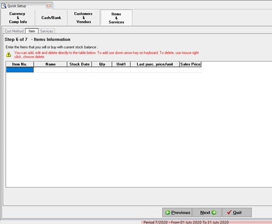 Cara Buat Database Accurate dengan Basic Setup