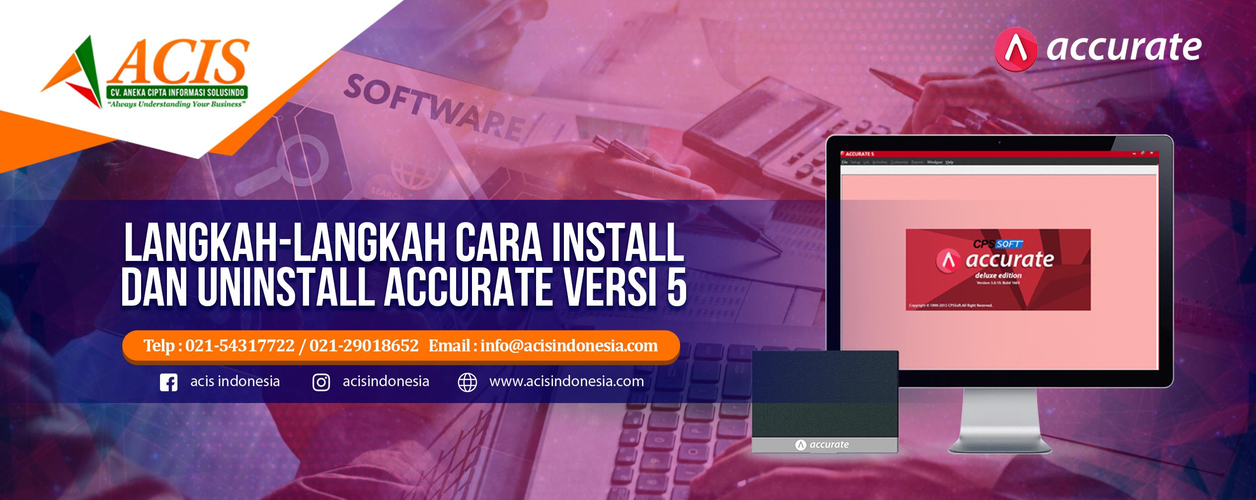 Langkah langkah cara install dan uninstall accurate versi 5