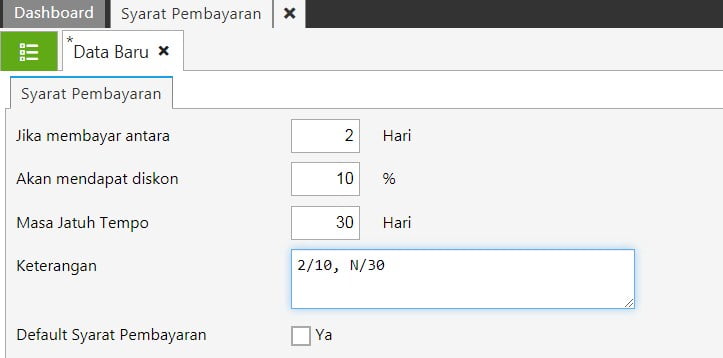 Cara Menambahkan Syarat Pembayaran Di Accurate Online