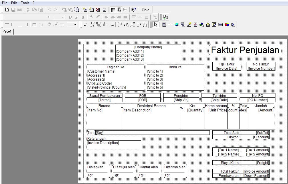 Cara Mudah Desain Template Di Accurate