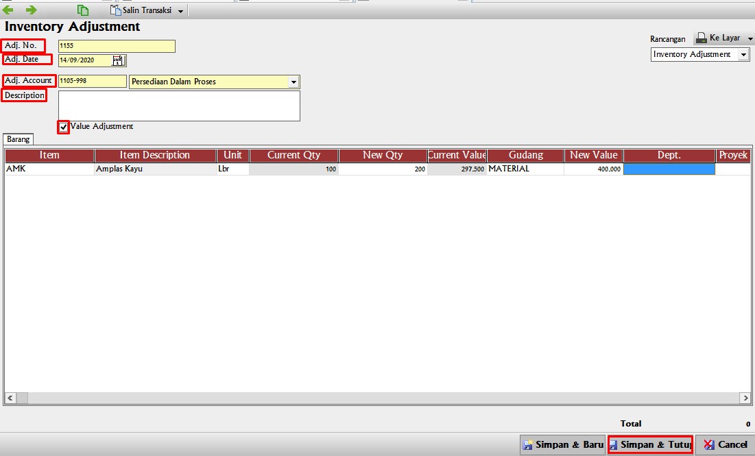 cara Melakukan Penyesuaian Nilai Persediaan Di Accurate