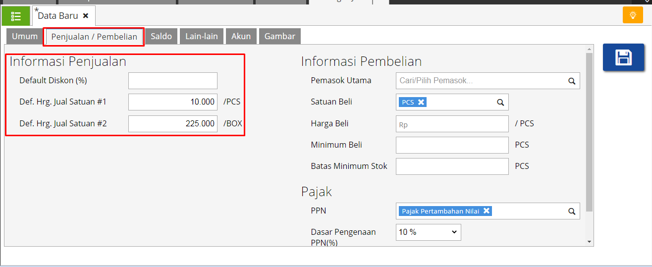 Multi Satuan