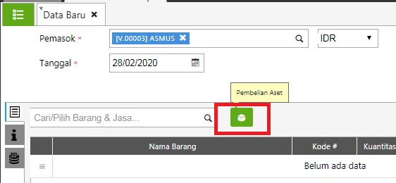 pembelian aset tetap melalui faktur pembelian