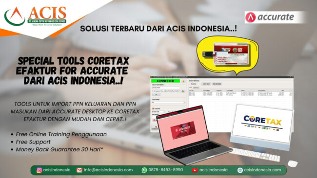 SOLUSI CORETAX EFAKTUR ACCURATE ACIS