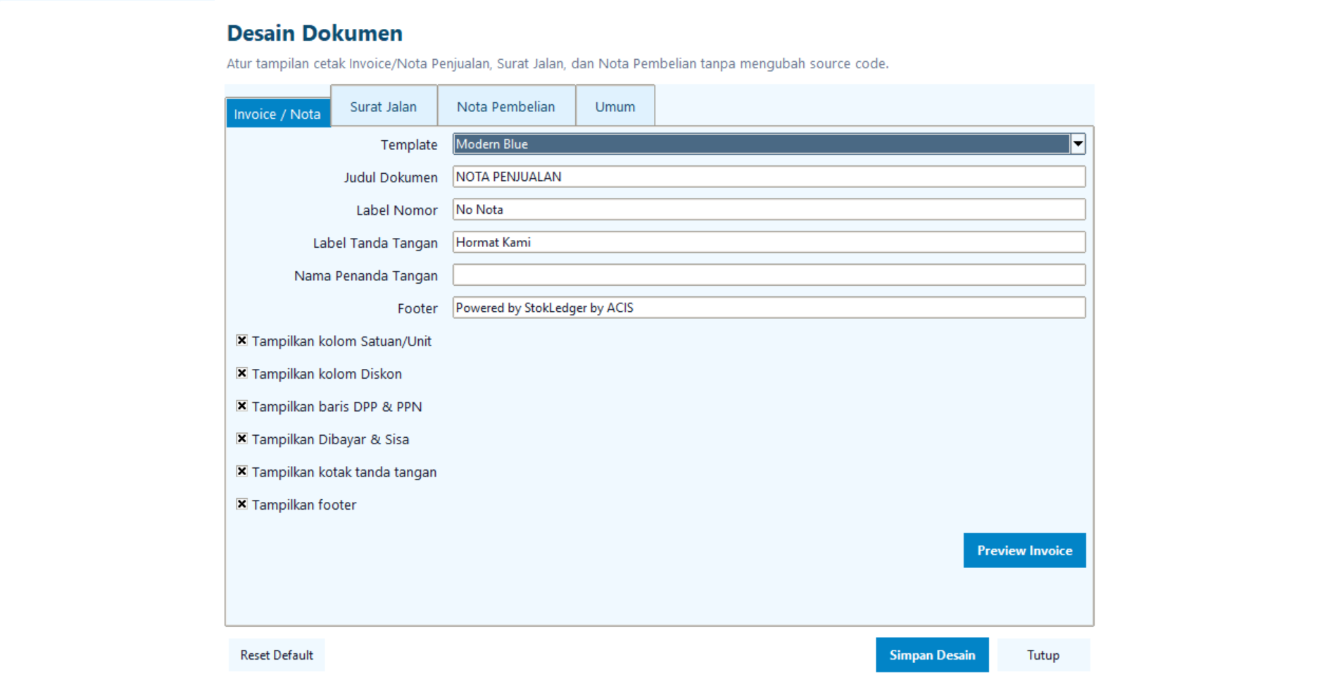 Desain Dokumen